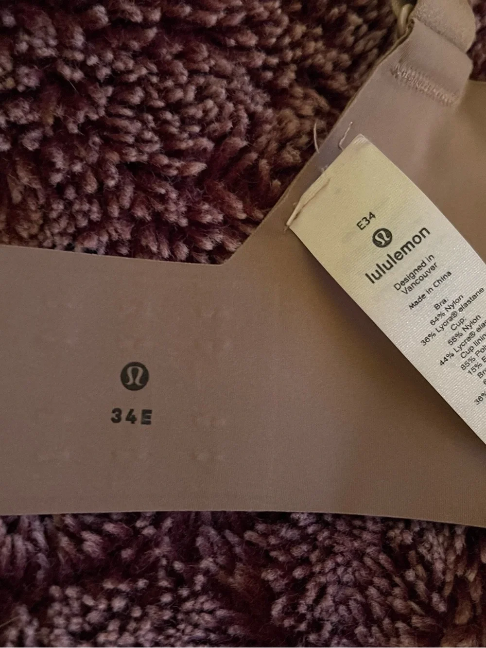 lululemon athletica no wire comfortable bra